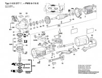 Bosch 0 603 277 742 PWS 6-115 E Combi-Angle Grinder 240 V / GB Spare Parts PWS6-115E